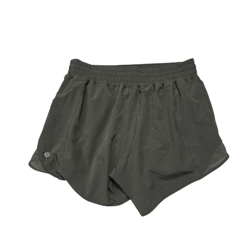 Lululemon Find Your Pace Short Women 8 Dark Olive Athletic Running Lightweight
